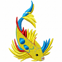 Fishes Embroidery Design 9 Fishes Embroidery Design 9